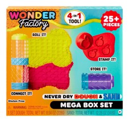 Wonder Factory Never Dry Dough & Sand Mega Box Set 595298-EUC MGA