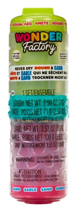 Wonder Factory Never Dry Dough & Sand Starter Set Asst in PDQ 595304-EUC MGA
