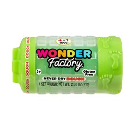 Wonder Factory Never Dry Dough Singles - Green 594987 MGA