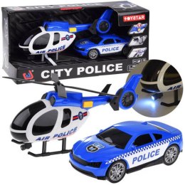 Zestaw pojazdów policyjnych auto helikopter dźwięk światło ZA4626 JOKOMISIADA - zabawki Wieliczka