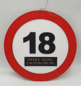 Znak urodzinowy 36cm 18-nastka REPETA-18NASTKI