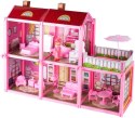 Domek dla lalek Villa lalka mebelki zestaw różowy 44cm Malis B.Machoński Spółka Komandytowa