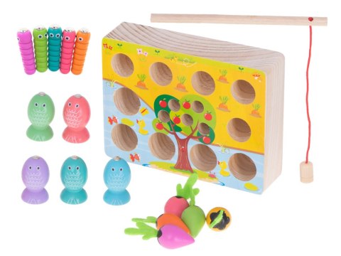 Gra drewniana montessori łowienie rybek marchewki robaczki Kik sp. z o.o. sp. k. Gra drewniana montessori łowienie rybek marchewki robaczki Kik sp. z o.o. sp. k.