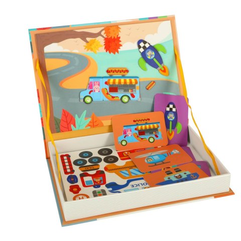 Książeczka magnetyczna układanka puzzle z magnesem środki transportu Kik sp. z o.o. sp. k. Książeczka magnetyczna układanka puzzle z magnesem środki transportu Kik sp. z o.o. sp. k.