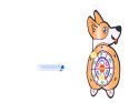 Tarcza Dart z rzutkami piłkami na rzep corgi Kik sp. z o.o. sp. k.