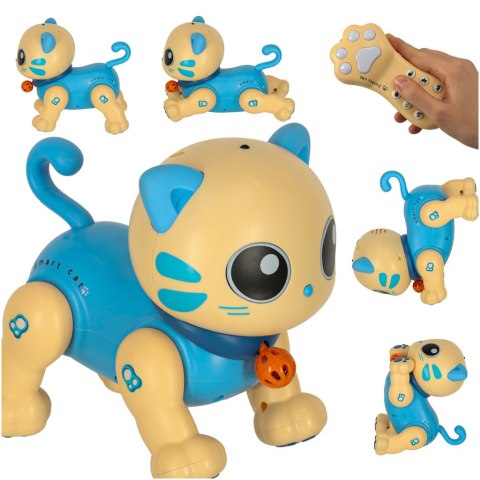 Kot kotek interaktywny zdalnie sterowany na pilota RC robot skacze niebieski Kik sp. z o.o. sp. k. Kot kotek interaktywny zdalnie sterowany na pilota RC robot skacze niebieski Kik sp. z o.o. sp. k.
