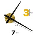 Zegar ścienny naklejany DIY regulowany 100-120 cm czarny złoty 12 cyfr Kik sp. z o.o. sp. k. Zegar ścienny naklejany DIY regulowany 100-120 cm czarny złoty 12 cyfr Kik sp. z o.o. sp. k.