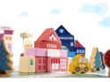 Klocki drewniane edukacyjne miasto puzzle 100el. Kik sp. z o.o. sp. k.
