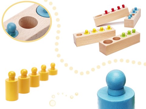 Odważniki cylindry drewniane montessori kolorowe Kik sp. z o.o. sp. k. Odważniki cylindry drewniane montessori kolorowe Kik sp. z o.o. sp. k.