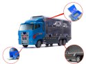 Transporter ciężarówka TIR wyrzutnia + metalowe auta policja Kik sp. z o.o. sp. k. Transporter ciężarówka TIR wyrzutnia + metalowe auta policja Kik sp. z o.o. sp. k.