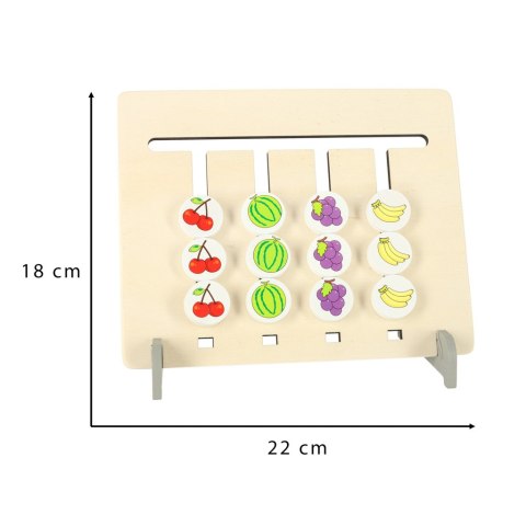 Zabawka edukacyjna drewniana dopasuj kolory owoce montessori Kik sp. z o.o. sp. k. Zabawka edukacyjna drewniana dopasuj kolory owoce montessori Kik sp. z o.o. sp. k.
