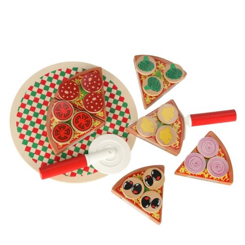 Pizza drewniany zestaw do zabawy z akcesoriami 20cm Kik sp. z o.o. sp. k. Pizza drewniany zestaw do zabawy z akcesoriami 20cm Kik sp. z o.o. sp. k.