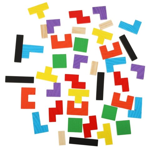 Puzzle drewniane układanka tetris klocki 40el. Kik sp. z o.o. sp. k. Puzzle drewniane układanka tetris klocki 40el. Kik sp. z o.o. sp. k.