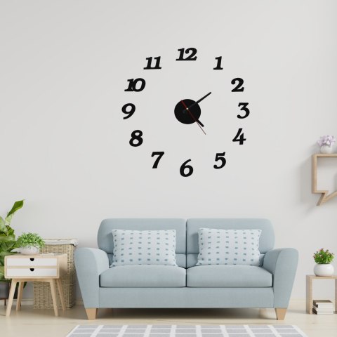 Zegar Ścienny naklejany DIY regulowany nowoczesny czarny 12 godzin Kik sp. z o.o. sp. k. Zegar Ścienny naklejany DIY regulowany nowoczesny czarny 12 godzin Kik sp. z o.o. sp. k.