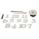 Zegar Ścienny naklejany DIY regulowany nowoczesny srebrny 12 godzin Kik sp. z o.o. sp. k. Zegar Ścienny naklejany DIY regulowany nowoczesny srebrny 12 godzin Kik sp. z o.o. sp. k.
