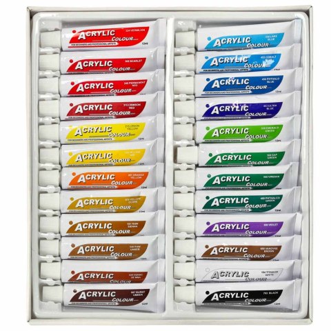 Farby akrylowe 12 ml x 24 kolory Kik sp. z o.o. sp. k.
