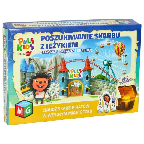 Gra planszowa Poszukiwanie skarbu z Jeżykiem Sprężyny i Drabiny 5+ MULTIGRA Zakład Produkcyjny "Alexander" Piotr Pundzis Gra planszowa Poszukiwanie skarbu z Jeżykiem Sprężyny i Drabiny 5+ MULTIGRA Zakład Produkcyjny "Alexander" Piotr Pundzis
