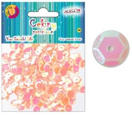 Cekiny 12szt. pastelowe RÓŻOWE 8mm 10g | WMT-112 ALIGA