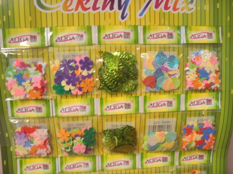 Cekiny pastelowe 20kpl na blisterze | WMT-102 ALIGA Cekiny pastelowe 20kpl na blisterze | WMT-102 ALIGA