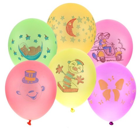Balony 5szt NATALKA 5 90000 GODAN Balony 5szt NATALKA 5 90000 GODAN