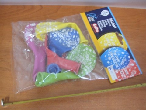 Balony z nadrukiem 5szt W DNIU URODZIN GS110/PG02 GODAN Balony z nadrukiem 5szt W DNIU URODZIN GS110/PG02 GODAN