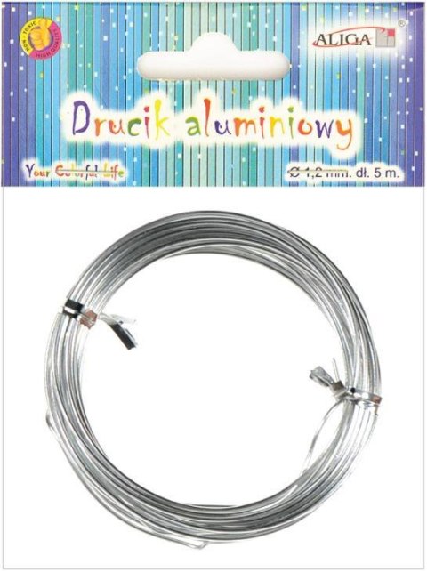 Drucik aluminiowy fi-1,2mm dł. 5m | DA-1205 ALIGA Drucik aluminiowy fi-1,2mm dł. 5m | DA-1205 ALIGA