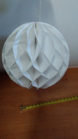 Kula papierowa 15cm biała | TG34874-1 CERAMIC STUDIO-TOPGIFTS