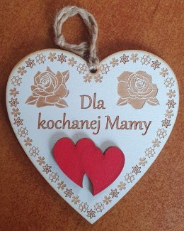 Serce zawieszka 13 x 15,5 cm Dla Kochanej Mamy EXPO