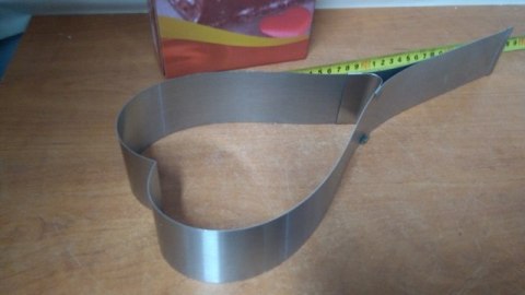 Forma regulowana do ciasta tort serce 16-30 cm MB11785 RHEANA Forma regulowana do ciasta tort serce 16-30 cm MB11785 RHEANA