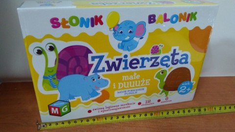 Gra ZWIERZĘTA DUŻE I MAŁE SŁONIK BALONIK GRA-MULTIGRA Gra ZWIERZĘTA DUŻE I MAŁE SŁONIK BALONIK GRA-MULTIGRA