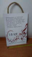 Tabliczka/obraz do zawieszenia 20x30 ''18'' CANVAS-obrazy Tabliczka/obraz do zawieszenia 20x30 ''18'' CANVAS-obrazy