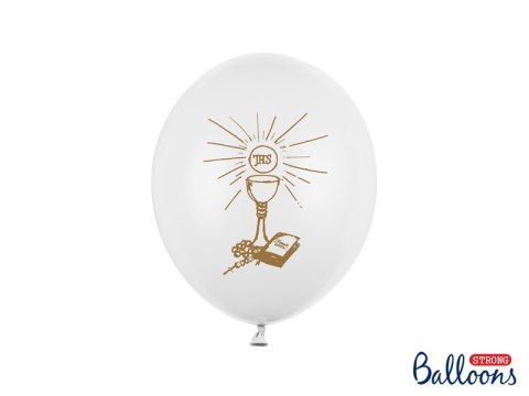 Balony 6szt 27cm KOMUNIA ŚWIĘTA IHS SB12P-109Z Partydeco - art.na imprezy Balony 6szt 27cm KOMUNIA ŚWIĘTA IHS SB12P-109Z Partydeco - art.na imprezy