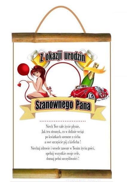 Dyplom URODZINY Szanownego Pana do wpisania AARON-humor Dyplom URODZINY Szanownego Pana do wpisania AARON-humor