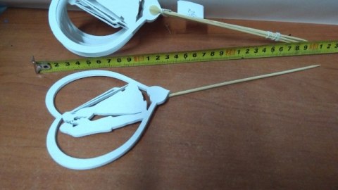 Serce na piku 6szt ŚLUB Młoda Para 8cm MĄKA Serce na piku 6szt ŚLUB Młoda Para 8cm MĄKA