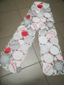 Bieżnik świąteczny haftowany 20x160cm QFH18-06 EM&EM Bieżnik świąteczny haftowany 20x160cm QFH18-06 EM&EM