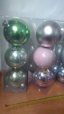 Bombki 3szt. w kloszu 12cm | GCT123P EM&EM