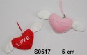 Brelok serce 12szt S0517 Sun-day Brelok serce 12szt S0517 Sun-day