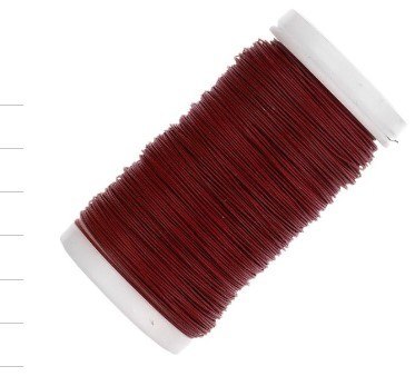 Drut gładki na szpuli 70g CZERWONY FLOWER-druty Drut gładki na szpuli 70g CZERWONY FLOWER-druty