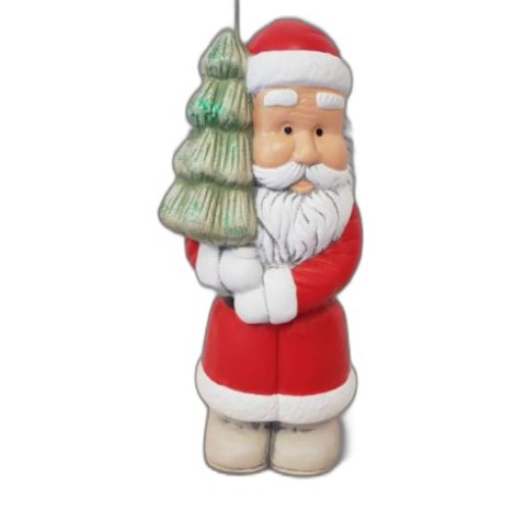 Figurka ceramiczna Mikołaj z choinką 28cm MIM ART ANGELS Figurka ceramiczna Mikołaj z choinką 28cm MIM ART ANGELS