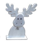 Renifer drewniany z dzwoneczkiem 24cm | TG36898 CERAMIC STUDIO-TOPGIFTS Renifer drewniany z dzwoneczkiem 24cm | TG36898 CERAMIC STUDIO-TOPGIFTS