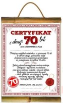 Dyplom urodzinowy ''70'' Dla Pana AARON-humor Dyplom urodzinowy ''70'' Dla Pana AARON-humor
