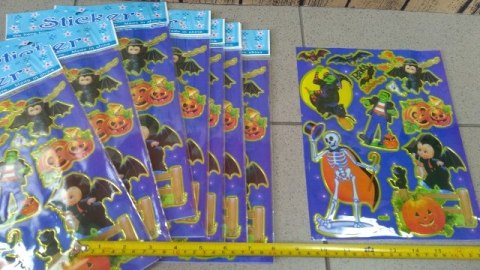 Naklejki laserowe 10szt HALLOWEN Midex Naklejki laserowe 10szt HALLOWEN Midex