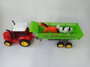 Traktor z przyczepą i zwierzętami 35x10cm | 63008 PEGAZTOYS -zabawki Traktor z przyczepą i zwierzętami 35x10cm | 63008 PEGAZTOYS -zabawki