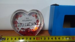 Akrylowa ramka w kształcie serca z napisem dla Dziadka DIL