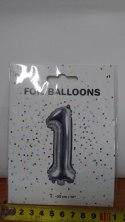 Balon foliowy ,,1'' SREBRO 35cm | FB10M-1018 Partydeco - art.na imprezy Balon foliowy ,,1'' SREBRO 35cm | FB10M-1018 Partydeco - art.na imprezy