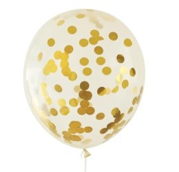 Balony przezroczyste 5szt. z konfetti 30cm | BNK-8575 ALIGA