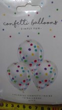 Balony przezroczyste 6szt z kolorowym konfetti 30cm BK12-1-000-6 Partydeco - art.na imprezy Balony przezroczyste 6szt z kolorowym konfetti 30cm BK12-1-000-6 Partydeco - art.na imprezy