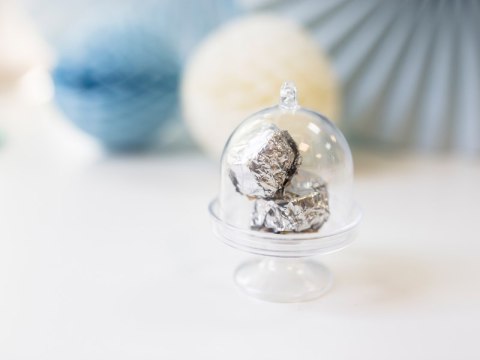 Mini patera z kloszem na upominki/słodycze 3szt. | PUDP30 Partydeco - art.na imprezy Mini patera z kloszem na upominki/słodycze 3szt. | PUDP30 Partydeco - art.na imprezy