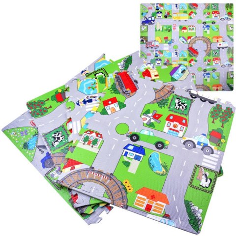 Puzzle podłogowe ULICA piankowe EVA | ZA2510 JOKOMISIADA - zabawki Wieliczka