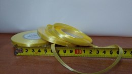 Wstążka satynowa 6mmx32m JASNO-ŻÓŁTA 4szt. | AX06-02 ALIGA